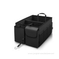 Folding rear seat car manager storage box